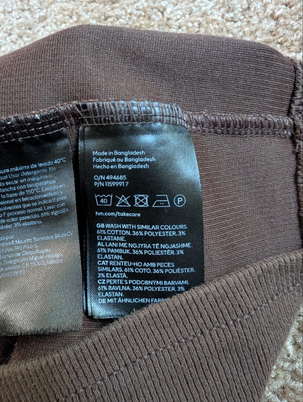 H&M Ribbed Cropped Tank Top - Picture 4 of 4